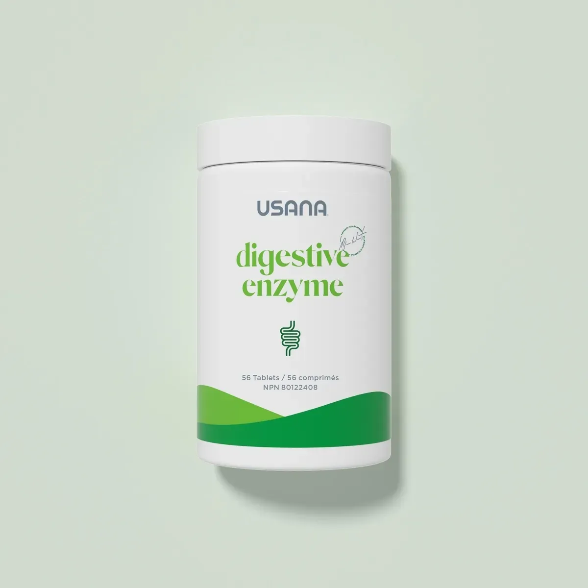 Conditionnement officiel de Digestive Enzyme d'USANA.
