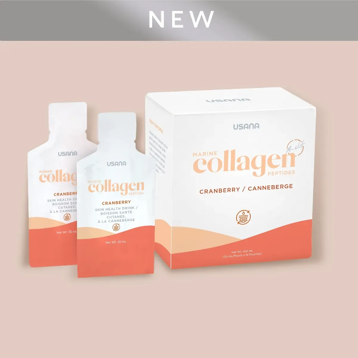 Conditionnement officiel de Marine Collagen Peptides.