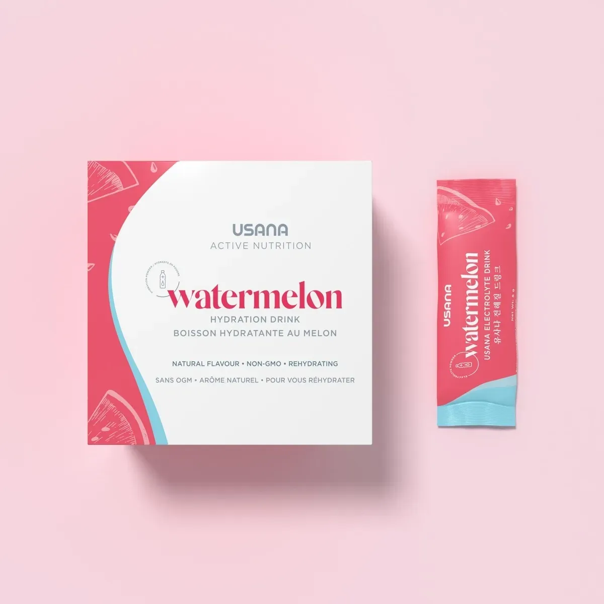 Conditionnement officiel de Boisson d'hydratation, à saveur de melon.