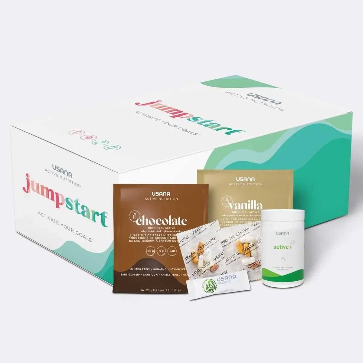 Conditionnement officiel de Trousse Départ accéléré Active Nutrition.