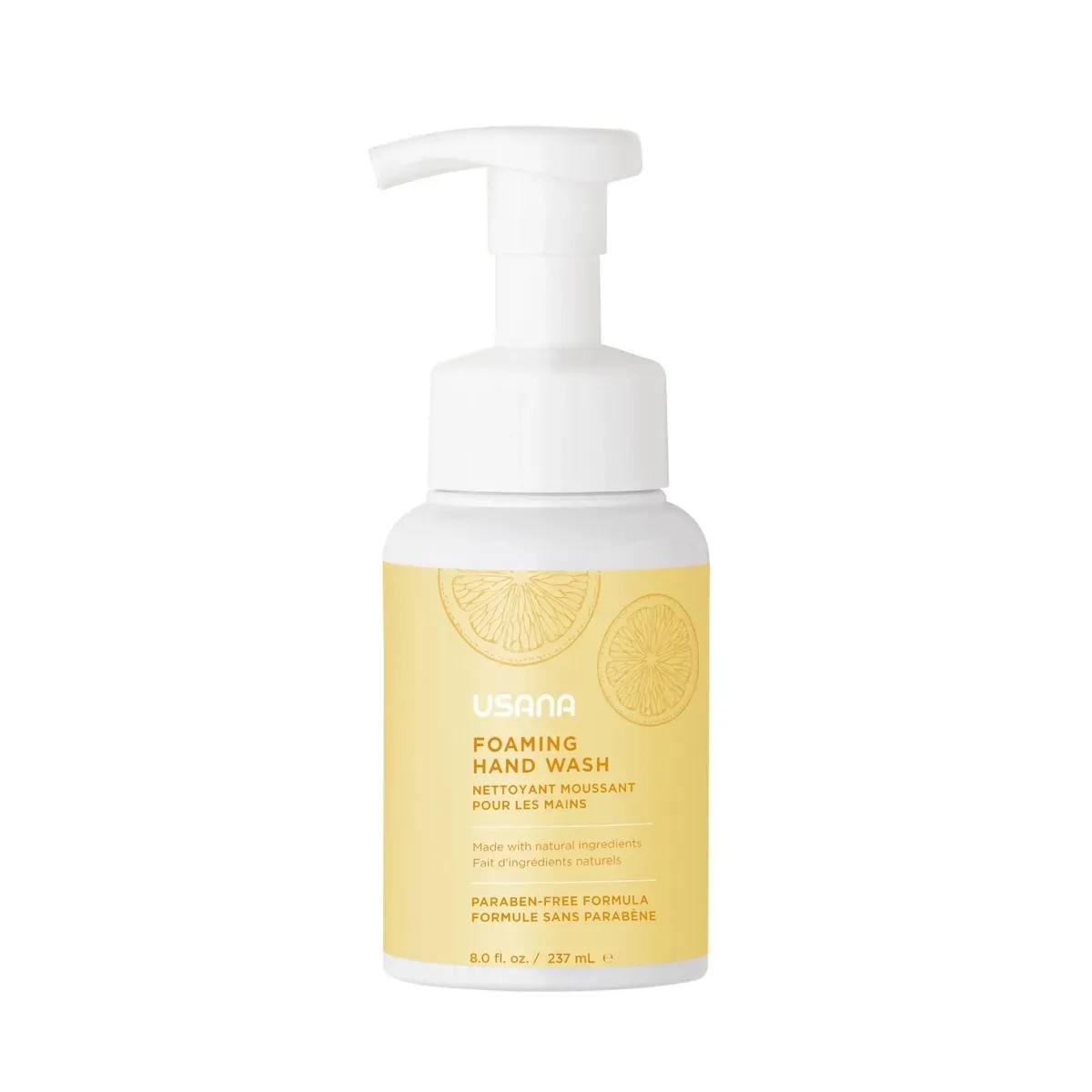 Conditionnement officiel de Nettoyant moussant pour les mains USANA (Avec pompe).